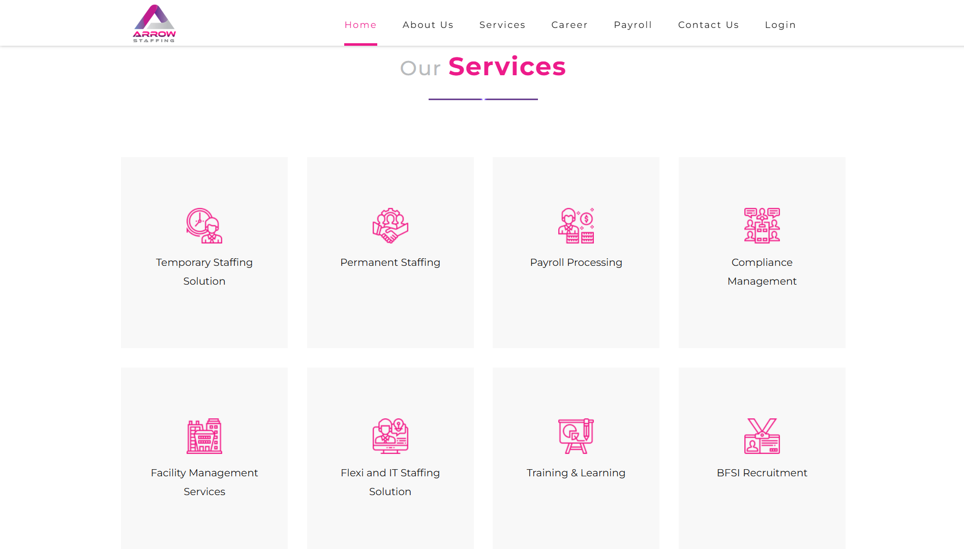 Arrow Staffing Solution screen 6