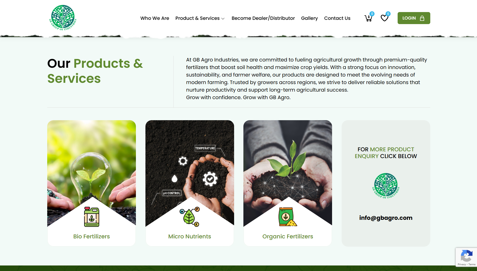 GB Agro Industries screen 2