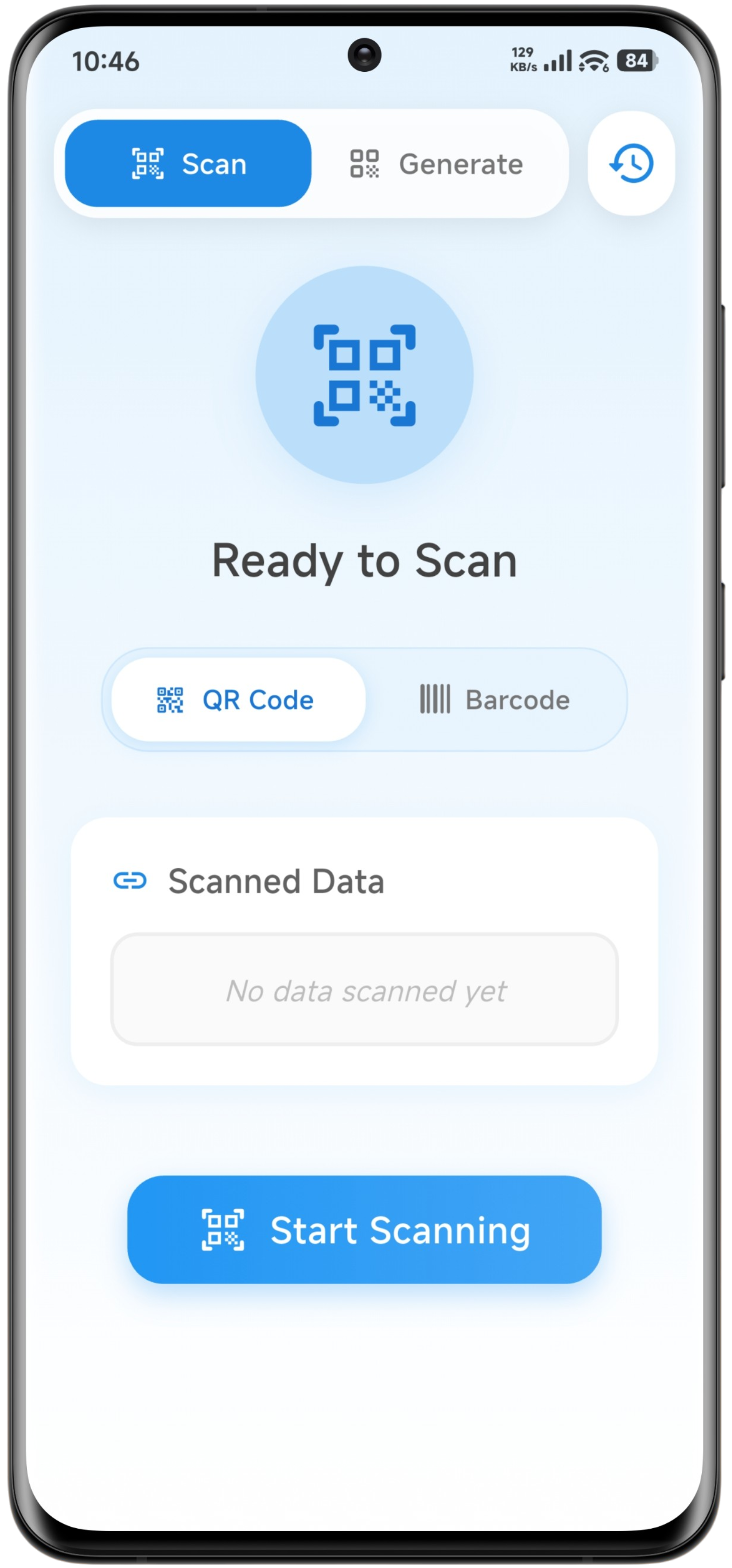 QR & Barcode Scanner screen 1
