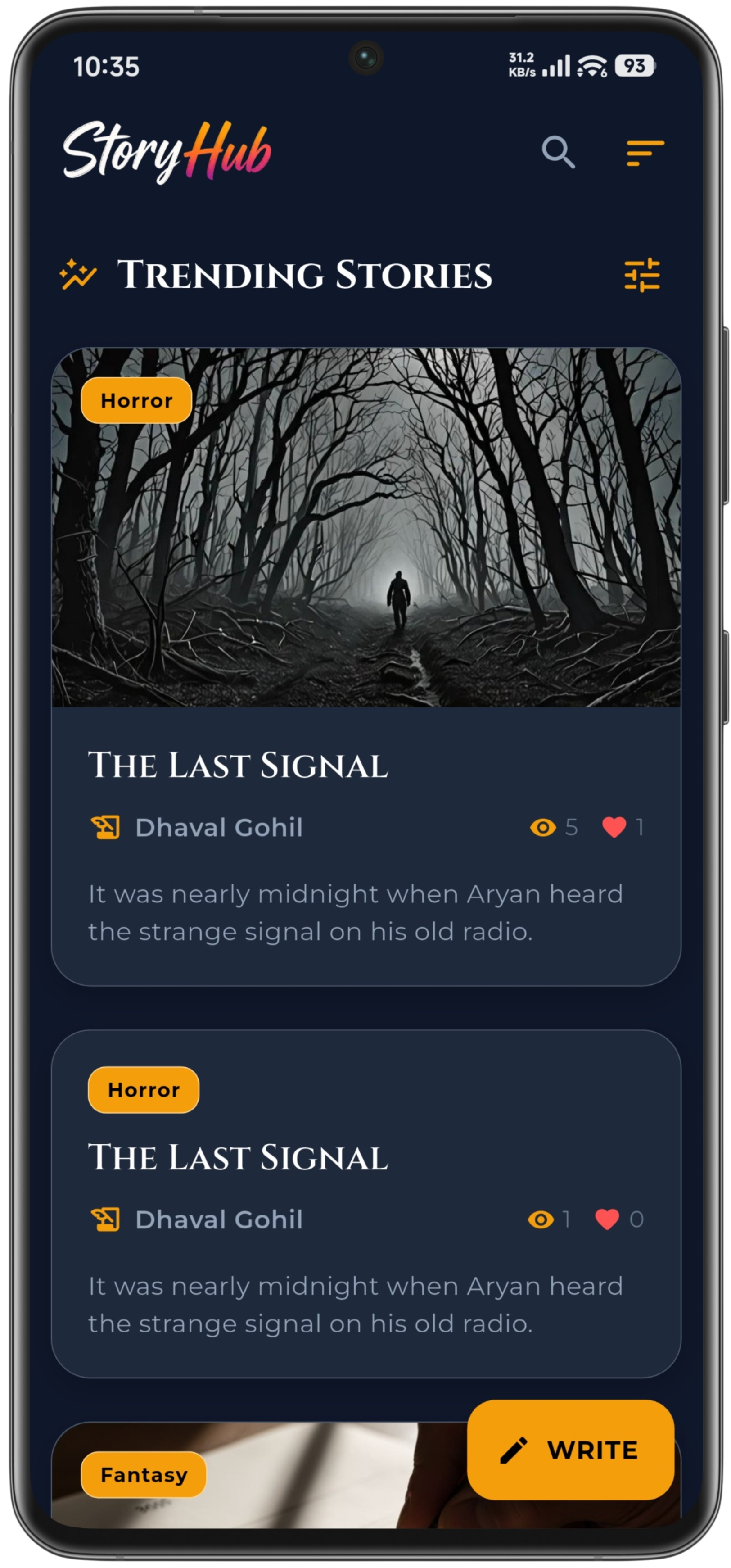 StoryHub: Read & Share Stories