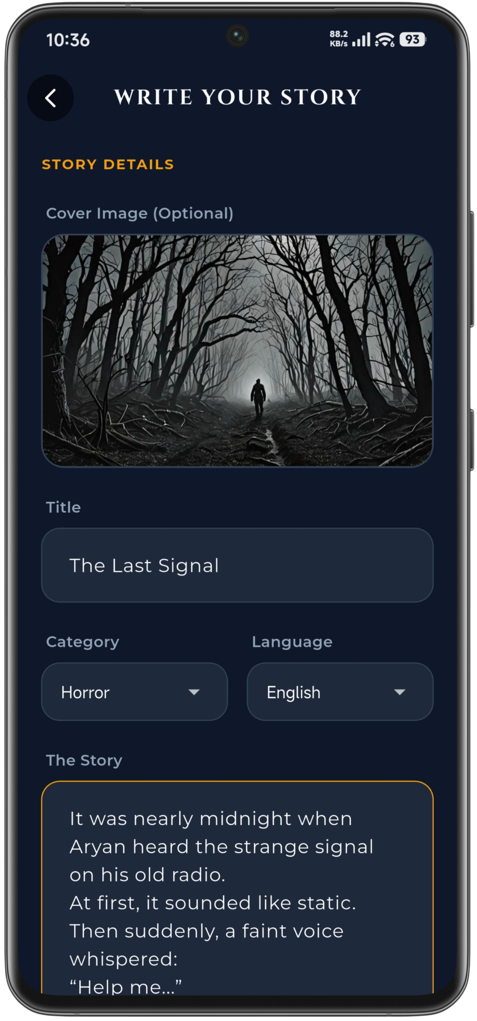 StoryHub: Read & Share Stories screen 4