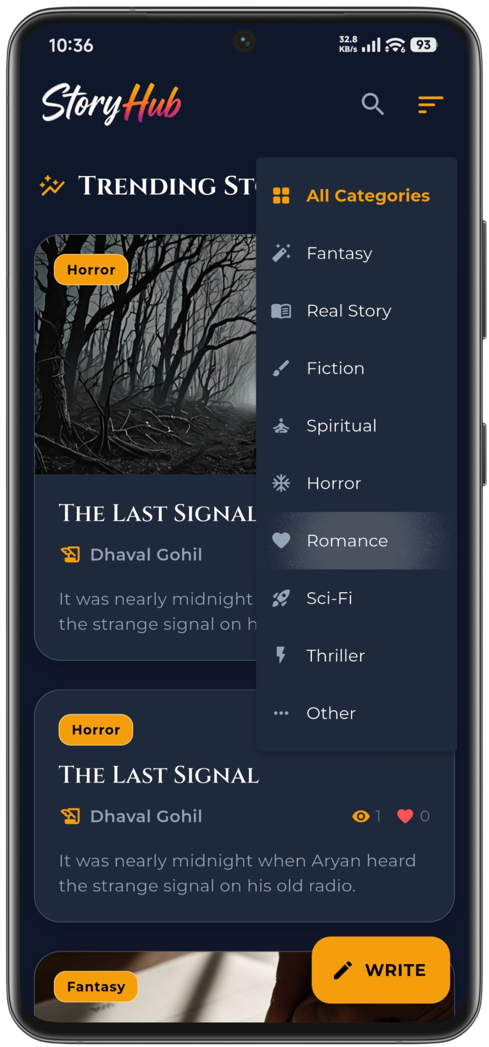 StoryHub: Read & Share Stories screen 5
