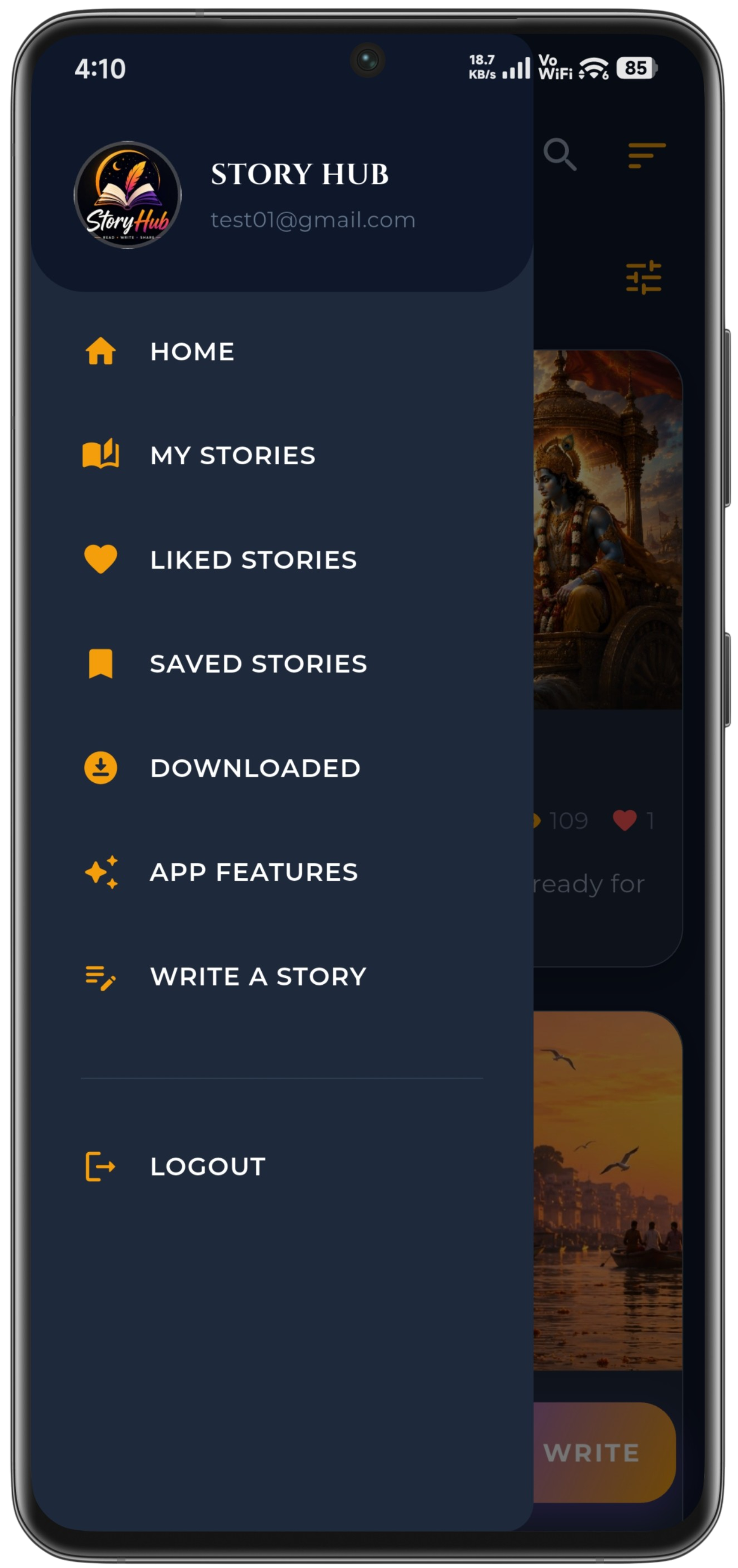 StoryHub: Read & Share Stories screen 7